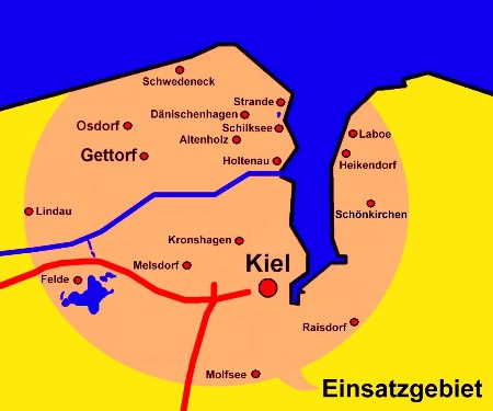 Karte Einsatzgebiet